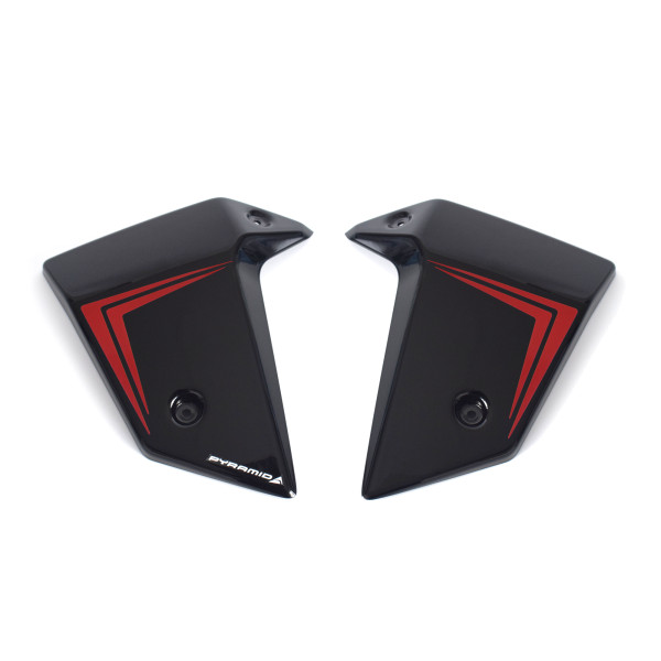 Pyramid Plastics Pyramid radiator cheeks | graphite black | honda cb 750 hornet 2022>2024